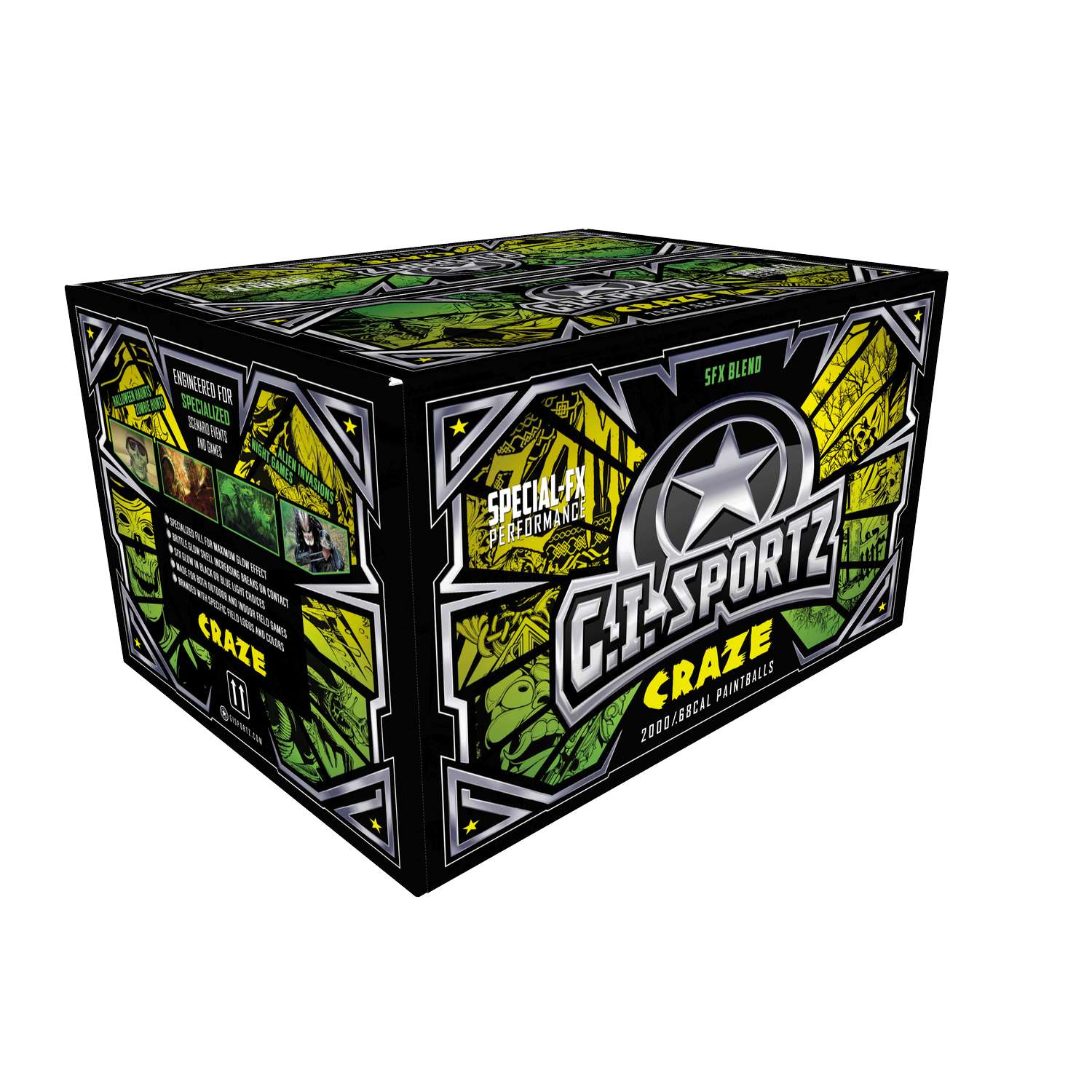 G.I. Sportz CRAZE Paintballs - Adv Opaque Craze Shell - Craze Fill - Image 3